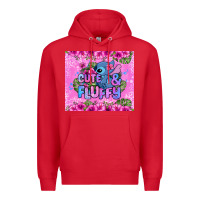 Red cute and fluffy stitch Premium Hoodie - Zillion Design Studio