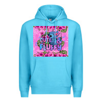 Ocean Blue cute and fluffy stitch Premium Hoodie - Zillion Design Studio