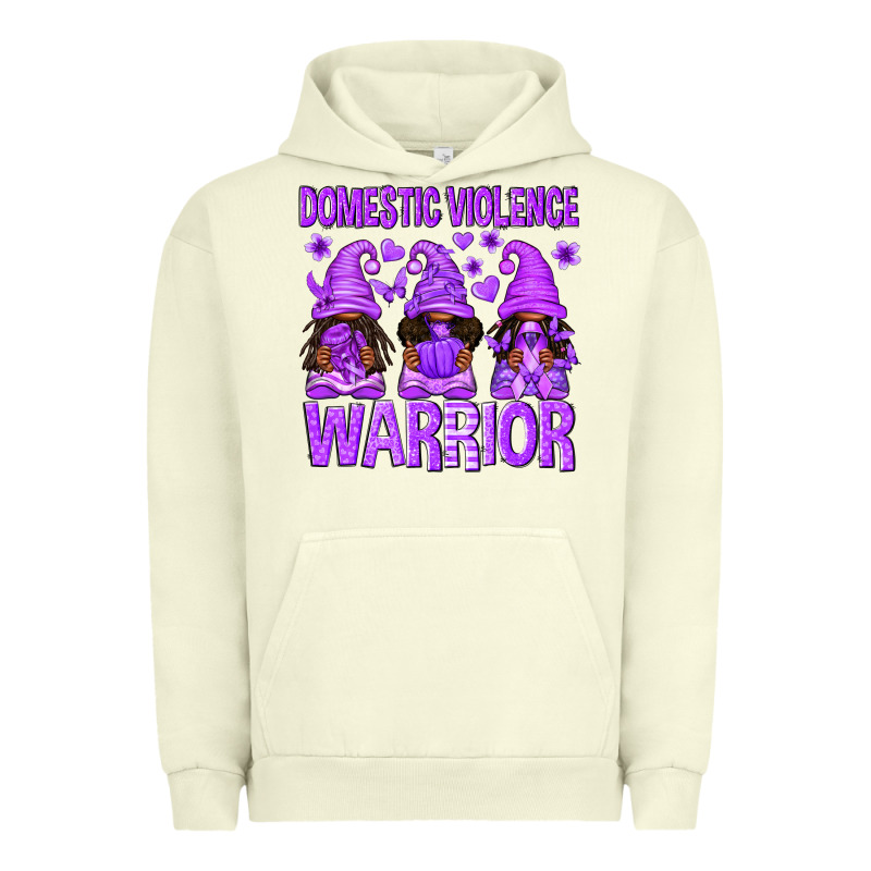 Domestic Violence Warrior Afro Gnomes Urban Hoodie by texasbilliewilder | Teevron