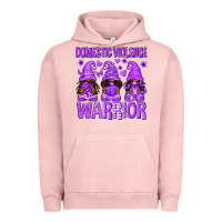 Pigment Salmon Domestic Violence Warrior Afro Gnomes Urban Hoodie - texasbilliewilder