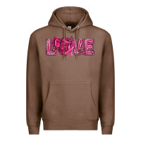 Chestnut Breast Cancer Love Premium Hoodie - texasbilliewilder