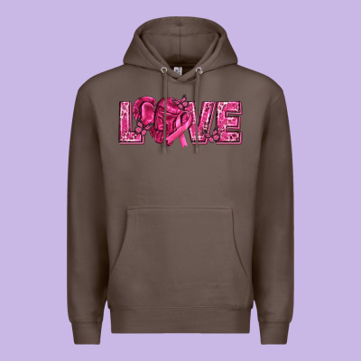 Breast Cancer Love Premium Hoodie Designed By Texasbilliewilder