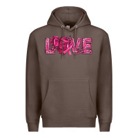Coffee Breast Cancer Love Premium Hoodie - texasbilliewilder