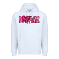 White Breast Cancer Love Premium Hoodie - texasbilliewilder