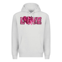 Dove Grey Breast Cancer Love Premium Hoodie - texasbilliewilder