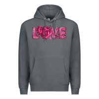Rock Breast Cancer Love Premium Hoodie - texasbilliewilder