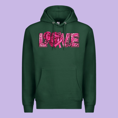 Breast Cancer Love Premium Hoodie Designed By Texasbilliewilder