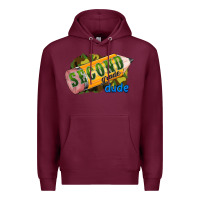 Burgundy second grade dude Premium Hoodie - RanaPortraitStore