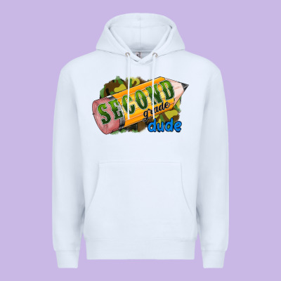 Second Grade Dude Premium Hoodie Designed By Ranaportraitstore