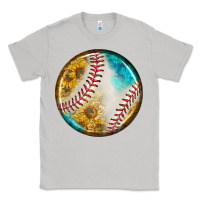 Moon Dust baseball with sunflower round earrings Classic Tee - BundleAndBundleShop