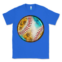 True Royal baseball with sunflower round earrings Classic Tee - BundleAndBundleShop