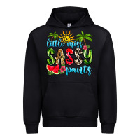 Black little miss sassy pants Urban Hoodie - Zillion Design Studio