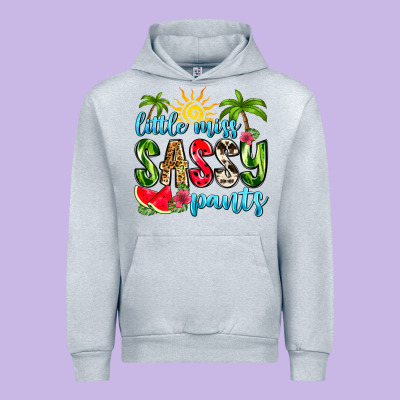 Little Miss Sassy Pants Urban Hoodie Designed By Zillion Design Studio