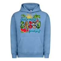 Pigment Pebble Blue little miss sassy pants Urban Hoodie - Zillion Design Studio