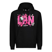 Black Breast Cancer LPN Licensed Practical Nurse Premium Hoodie - texasbilliewilder