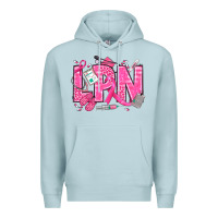 Blue Mist Breast Cancer LPN Licensed Practical Nurse Premium Hoodie - texasbilliewilder