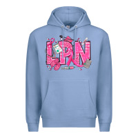Colony Blue Breast Cancer LPN Licensed Practical Nurse Premium Hoodie - texasbilliewilder