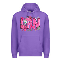 Purple Breast Cancer LPN Licensed Practical Nurse Premium Hoodie - texasbilliewilder