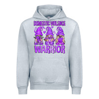 Heather Grey Domestic Violence Warrior Gnomes Urban Hoodie - texasbilliewilder