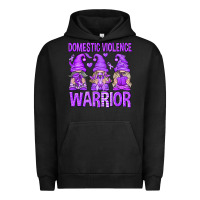 Pigment Black Domestic Violence Warrior Gnomes Urban Hoodie - texasbilliewilder