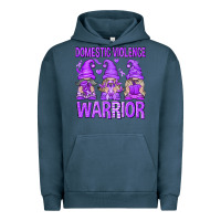 Pigment Midnight Navy Domestic Violence Warrior Gnomes Urban Hoodie - texasbilliewilder