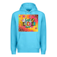 Ocean Blue best teacher ever Premium Hoodie - Zillion Design Studio