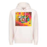 Pale Pink best teacher ever Premium Hoodie - Zillion Design Studio