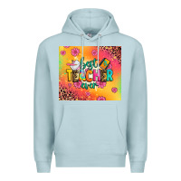Blue Mist best teacher ever Premium Hoodie - Zillion Design Studio