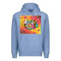 Colony Blue best teacher ever Premium Hoodie - Zillion Design Studio