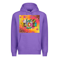 Purple best teacher ever Premium Hoodie - Zillion Design Studio