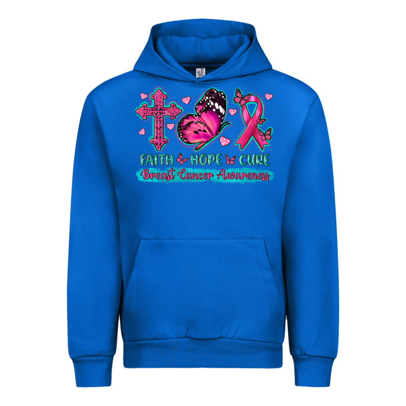Faith Hope Cure Breast Cancer Awareness Urban Hoodie by texasbilliewilder | Teevron