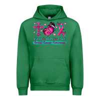 Emerald Faith Hope Cure Breast Cancer Awareness Urban Hoodie - texasbilliewilder