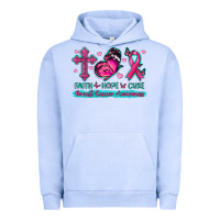 Pigment Grape Ice Faith Hope Cure Breast Cancer Awareness Urban Hoodie - texasbilliewilder