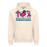 Sandshell Faith Hope Cure Breast Cancer Awareness Urban Hoodie - texasbilliewilder