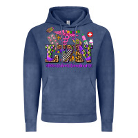 Vintage Denim mardi gras  lvn licensed vocational nurse Vintage Hoodie - AdoDesignShop