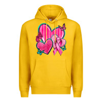 Lemon Breast Cancer Hearts Premium Hoodie - texasbilliewilder