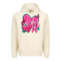Tofu Breast Cancer Hearts Premium Hoodie - texasbilliewilder