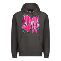 Smoke Breast Cancer Hearts Premium Hoodie - texasbilliewilder