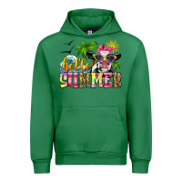 Emerald hello summer cow Urban Hoodie - Zillion Design Studio