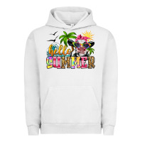 Pigment Lunar Rock hello summer cow Urban Hoodie - Zillion Design Studio