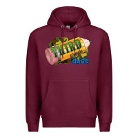 Burgundy third grade dude Premium Hoodie - RanaPortraitStore