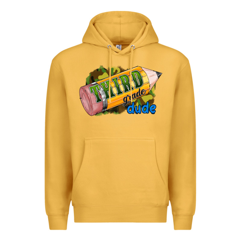 Third Grade Dude Premium Hoodie by RanaPortraitStore | Teevron