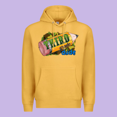 Third Grade Dude Premium Hoodie Designed By Ranaportraitstore