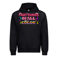 Black Fight Cancer In All Color Urban Hoodie - texasbilliewilder