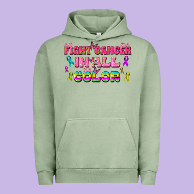 Fight Cancer In All Color Urban Hoodie Designed By Texasbilliewilder