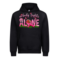 Black Football Nobody Fights Alone Urban Hoodie - texasbilliewilder