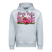 Heather Grey Football Nobody Fights Alone Urban Hoodie - texasbilliewilder