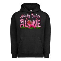Pigment Black Football Nobody Fights Alone Urban Hoodie - texasbilliewilder