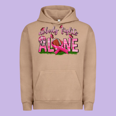 Football Nobody Fights Alone Urban Hoodie Designed By Texasbilliewilder