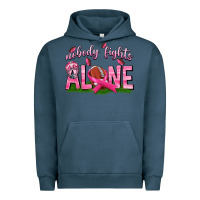 Pigment Midnight Navy Football Nobody Fights Alone Urban Hoodie - texasbilliewilder